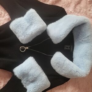 Forever 21 Black Dress with Light Blue Accents